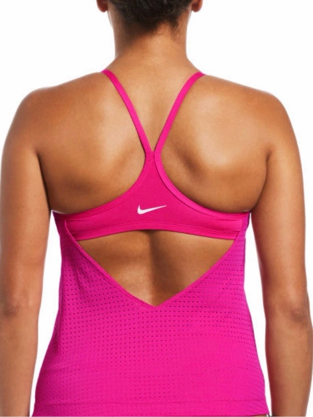 Nike Fuchsia Racerback Sports Tank with Open Back